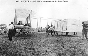 Oxford Science Archive Prints Drucke: Farman biplane No 1, c1912