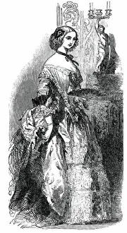 Victorian Era Apparel Drucke: Fashions for May, 1850. Creator: Unknown