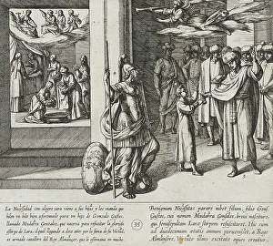 Antonio Tempesta Etching Drucke: The Fates Weave the Life Thread of Mudarra