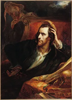 Musee De La Vie Romantique Collection Drucke: Faust in His Study (Faust dans son cabinet), ca 1848. Creator: Scheffer, Ary (1795-1858)