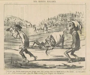 Honore Daumier Lithographs Drucke: Faut pas vous désoler comme ca... 19th century. Creator: Honore Daumier