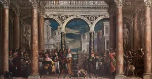Drucke von Die Feier im Haus des Leevi. In der Sammlung von Gallerie dell'Accademia, Venedig Paolo Veronese Drucke: Das Fest im Hause Lebis