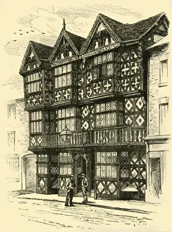 Shropshire Heritage Sites Drucke: The Feathers Hotel, 1898. Creator: Unknown