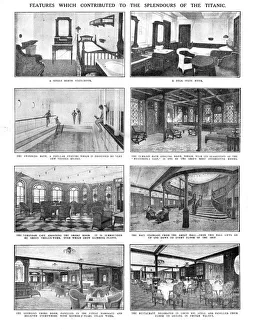 Merkmale, die zum Glanz des Titanic beigetragen haben, 20. April 1912. Schöpfer: Unbekannt.