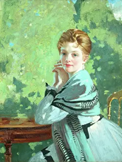 Heritage Oil On Canvas Art Drucke: Felicity, c1916. Creator: George Henry