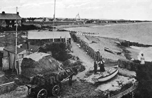 Felsenhafen am Ufer von Felpham, nahe Bognor Regis im Südwestengland