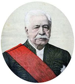 Civil Engineering History Drucke: Ferdinand de Lesseps, French diplomat and entrepreneur, 1894. Artist: Henri Meyer