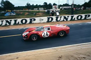 Ferrari P4 von Mairesse und Beurlys aus dem Jahr 1967 für die 24 Stunden von Le Mans; Künstler unbekannt