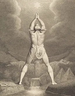 British Watercolor Artists Drucke: Fertilization of Egypt, 1791. Creator: William Blake