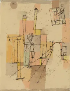 Russian Avant Garde Paintings Drucke: Before the Festivity, 1920