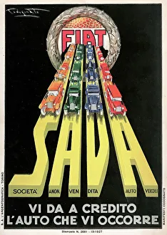Graphic Design Classics Drucke: Fiat SAVA, 1927. Creator: Codognato, Plinio (1878-1940)