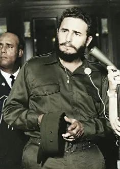 Fidel Castro Drucke: Fidel Castro, kubanischer Revolutionsführer, c1956-1965. Schöpfer: Unbekannt.