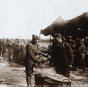 Küchenfeld im amerikanischen Lager, Melette (Frankreich), 1914-1918
