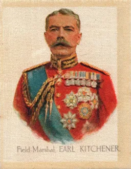 Lord Kitchener Portrait Drucke: Field Marshal Earl Kitchener, c1910