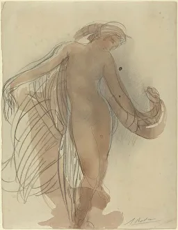Auguste Rodin Art Drucke: Figure Facing Forward. Creator: Auguste Rodin