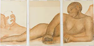 Diego Rivera Art Drucke: Figure Representing the Black Race (First Version), 1932. Creator: Diego Rivera