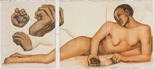 Diego Rivera Art Drucke: Figure Representing the Black Race (Second Version), 1932. Creator: Diego Rivera