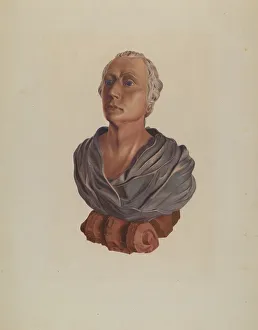 Figurativvorwandte: Büstenkopf von Washington um ca. 1937 vom Künstler Betty Fuerst