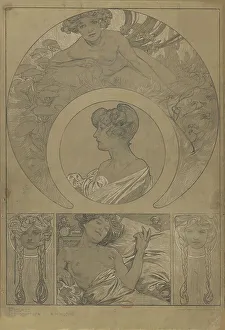 Vienna Secession Movement Drucke: Figures décoratives, 1902. Creator: Mucha, Alfons Marie (1860-1939)