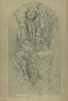 Vienna Secession Style Drucke: Figures décoratives, 1902. Creator: Mucha, Alfons Marie (1860-1939)
