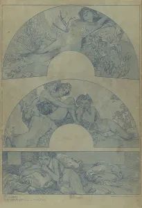 Zusammenhängelose Figuren, 1902. Schöpfer: Mucha, Alfons Marie (1860-1939)