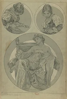Vienna Secession Style Drucke: Figures décoratives, 1902. Creator: Mucha, Alfons Marie (1860-1939)