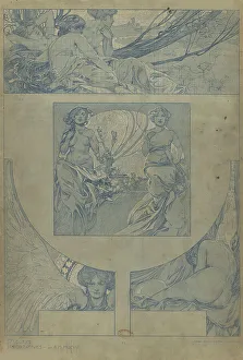 Vienna Secession Style Drucke: Figures décoratives, 1902. Creator: Mucha, Alfons Marie (1860-1939)