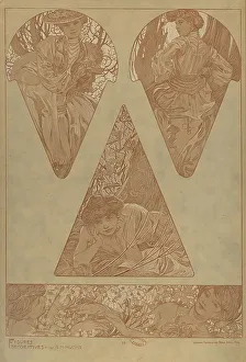 Figuren dekorativer Art, 1902. Künstler: Mucha, Alfons Maria (1860-1939)
