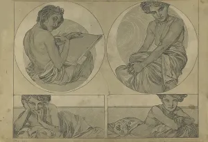Vienna Secession Style Drucke: Figures décoratives, 1902. Creator: Mucha, Alfons Marie (1860-1939)