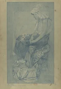 Vienna Secession Movement Drucke: Figures décoratives, 1902. Creator: Mucha, Alfons Marie (1860-1939)