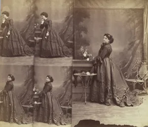 Crinoline Fashion History Drucke: Finali, 1866. Creator: Andre-Adolphe-Eugene Disderi