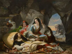 Romanticism Fine Art Drucke: The Finding of Don Juan by Haidee