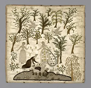 Die Entdeckung des Mooses (Nähtwerk), England, 19th Jahrhundert. Schöpfer unbekannt
