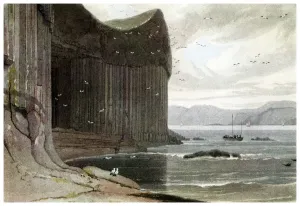 Bilder Datiert 2009 Juli: Fingal's Felsenhöhle, Staffa, Äußere Hebriden, Schottland. 1814 (1956)