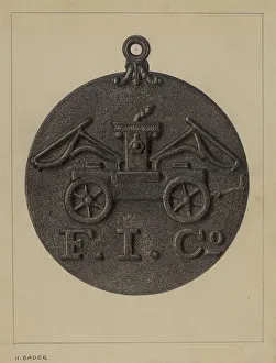 Feuerzeichen, um ca 1937 von Hermann Baders erstellt wurde