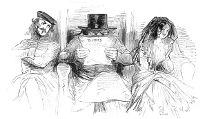 Victorian Era Travel Images Drucke: First class passengers, 1844. Creator: Unknown