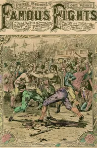 British Sporting Heritage Drucke: The first fight between Tom Spring and Jack Langan, 1824 (late 19th or early 20th century)
