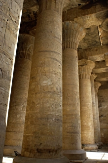 Ancient Egyptian Buildings Drucke: First Hypostyle Hall, Temple of Edfu