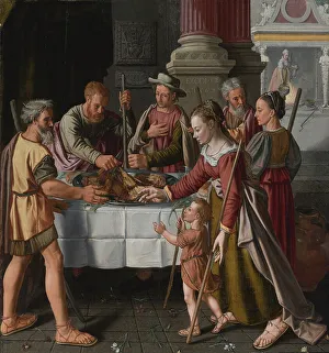 Early Netherlandish Painting Drucke: The First Passover Feast