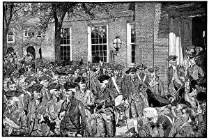 Declaration Of Independence Image Drucke: First Public Reading of the Declaration of Independence, 1776, (1880)