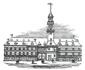 Die erste königliche Börse, 1569, 1844. Künstler: Unbekannt.