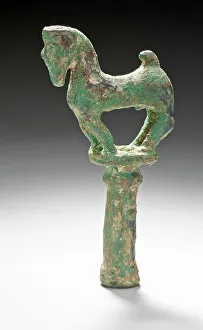 4th Century BC Sculpture Drucke: Fitting, 550-330 BC. Creator: Unknown