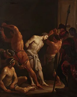 Flagellation Of Christ Drucke: The Flagellation of Christ. Creator: Unknown
