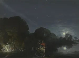 Alte Pinakothek Munich Drucke: The Flight into Egypt, 1609