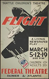 Vintage Airplane Design Drucke: Flight, Seattle, 1938. Creator: Unknown