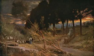 Florenz: Abend, 1896, (c1930). Künstler: Albert Goodwin.