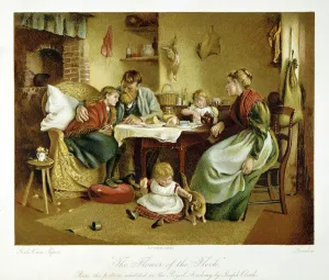 Victorian Family Life Drucke: The Flower of the Flock, c1890