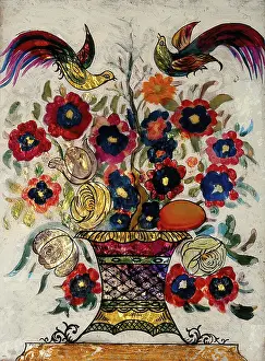 Vibrant Flower Arrangement Drucke: Flowers. Creator: Unknown