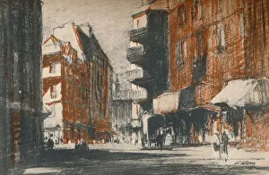 Parisian Urban Landscape Drucke: These foreign-looking streets, c1927, (1927). Artist: Henry Franks Waring