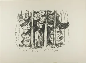 Edvard Munch Art Drucke: The Forest, 1908/09. Creator: Edvard Munch